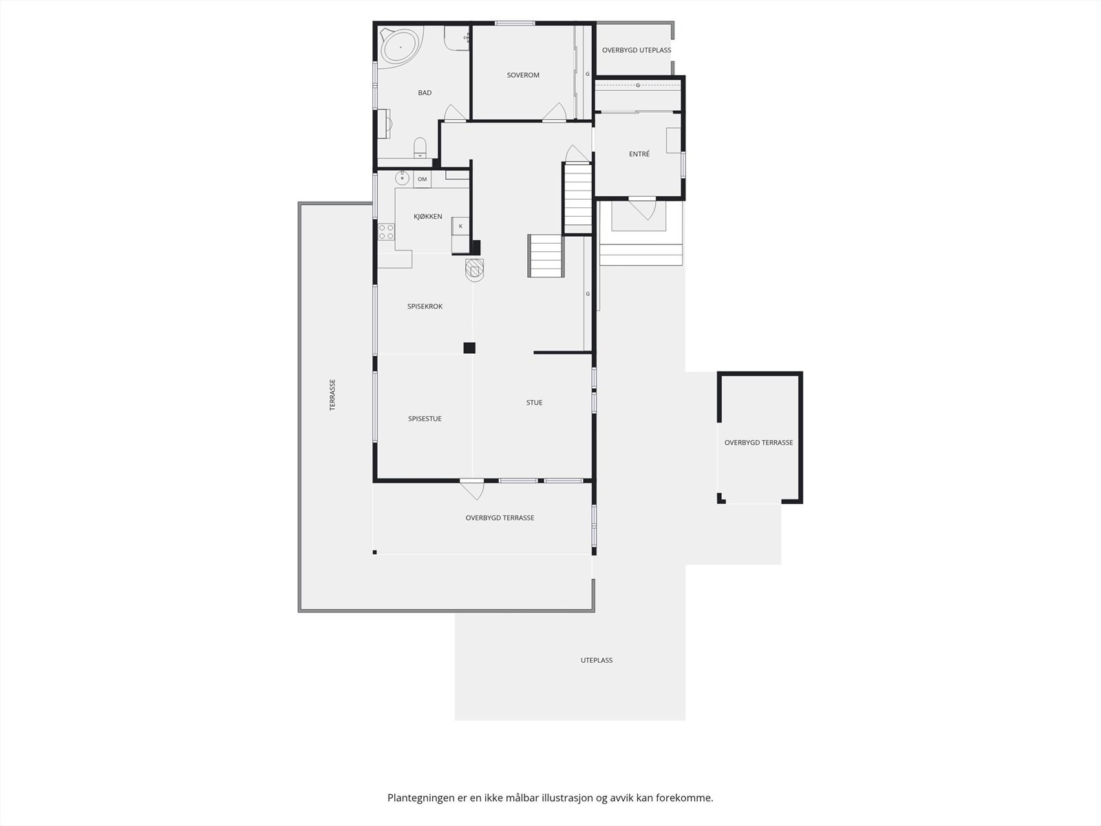 Plantegning 1.etasje. Galleribilde