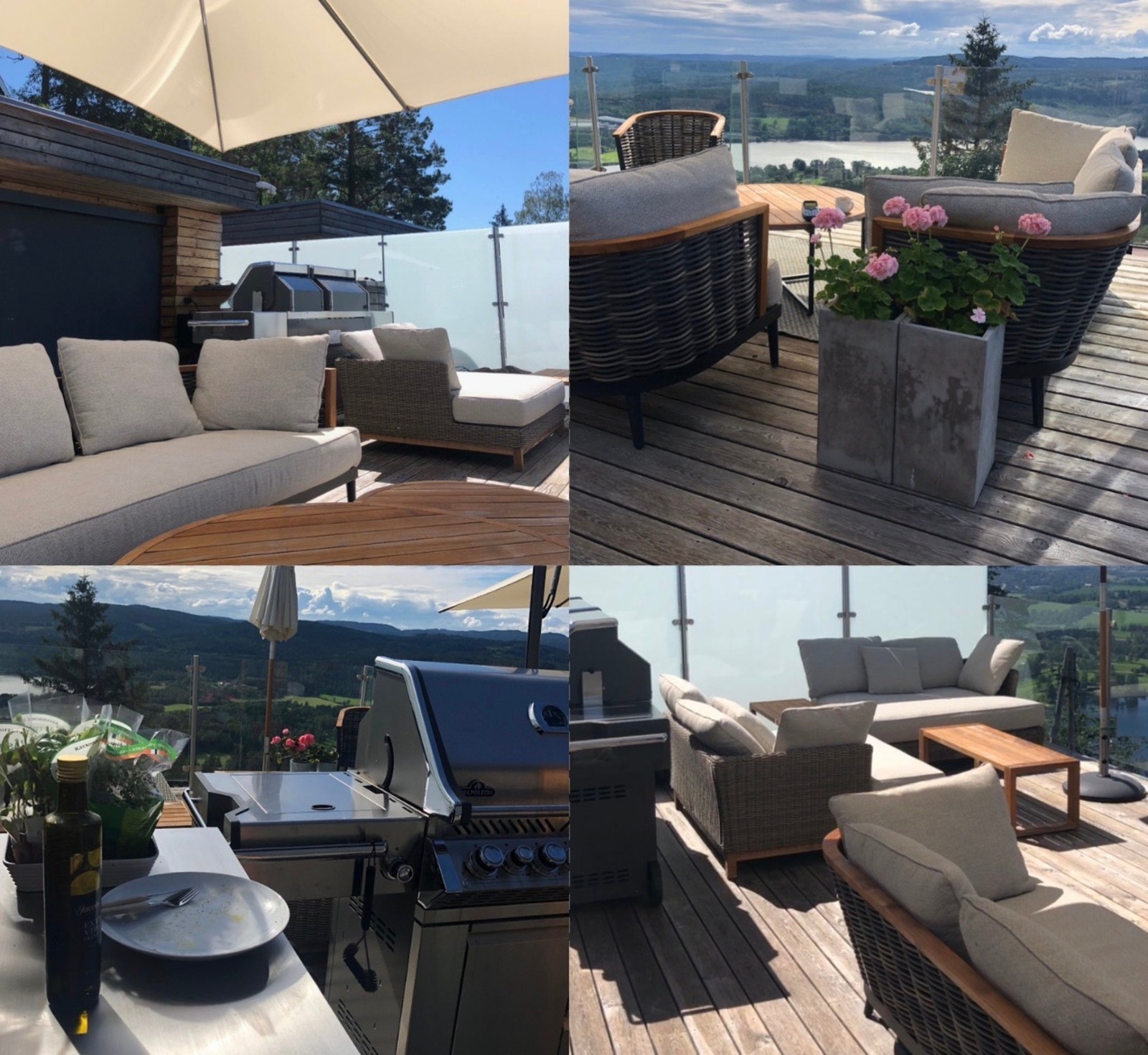 Takterrassen på sommerstid. Galleribilde