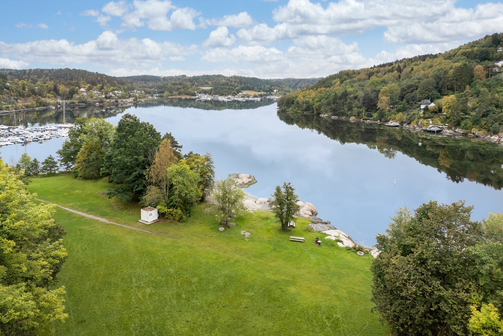 Breivoll er en stor og svært populær badeplass i Ås kommune Galleribilde
