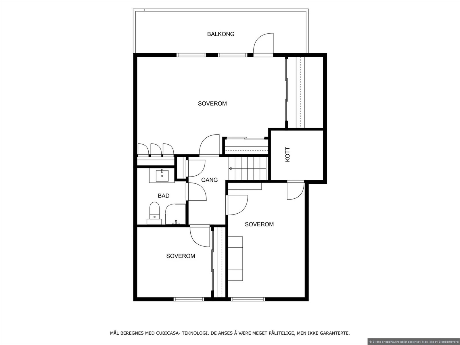 Planskisse 2. etasje. Galleribilde