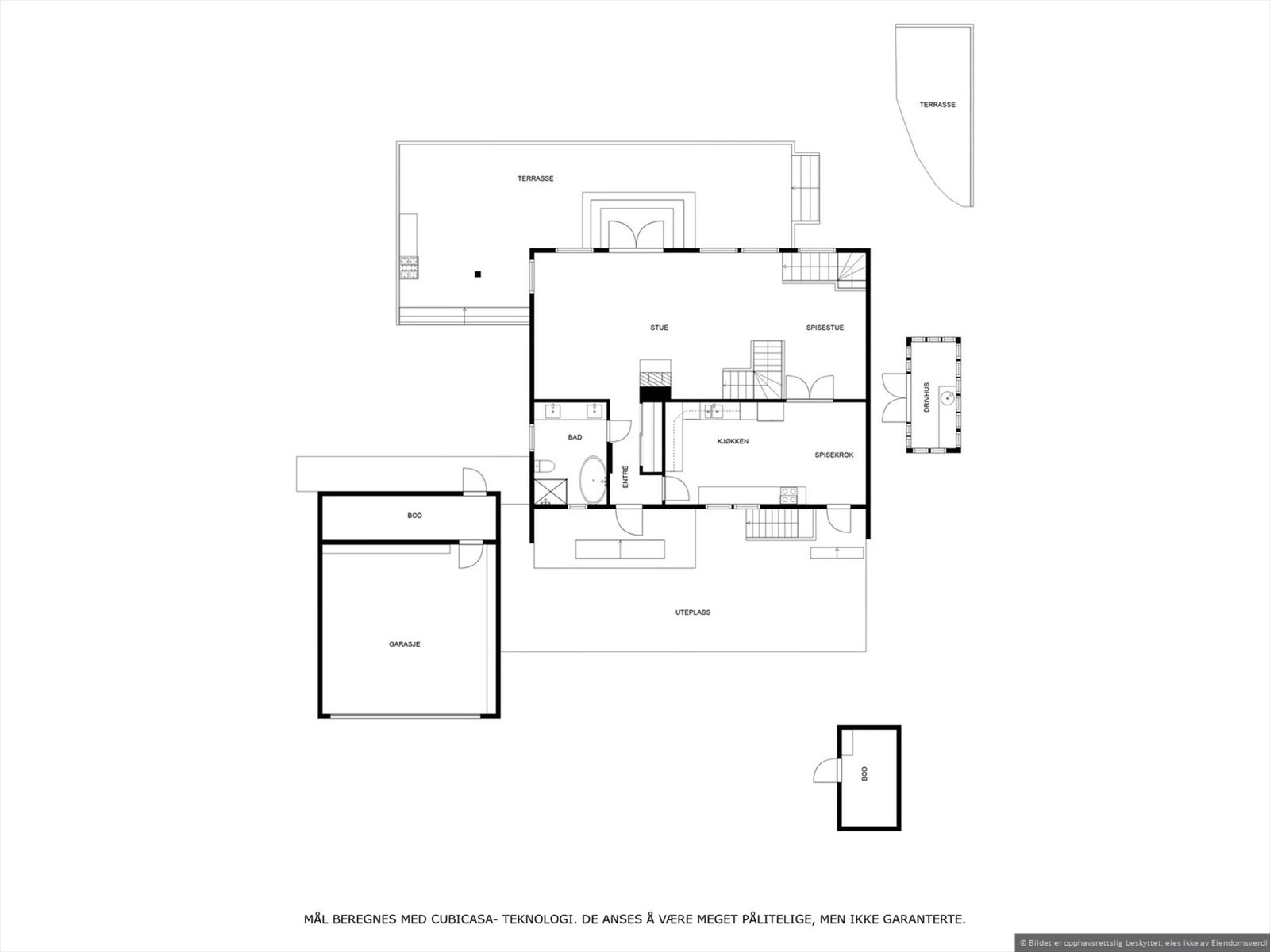 Planskisse 1. etasje. Galleribilde