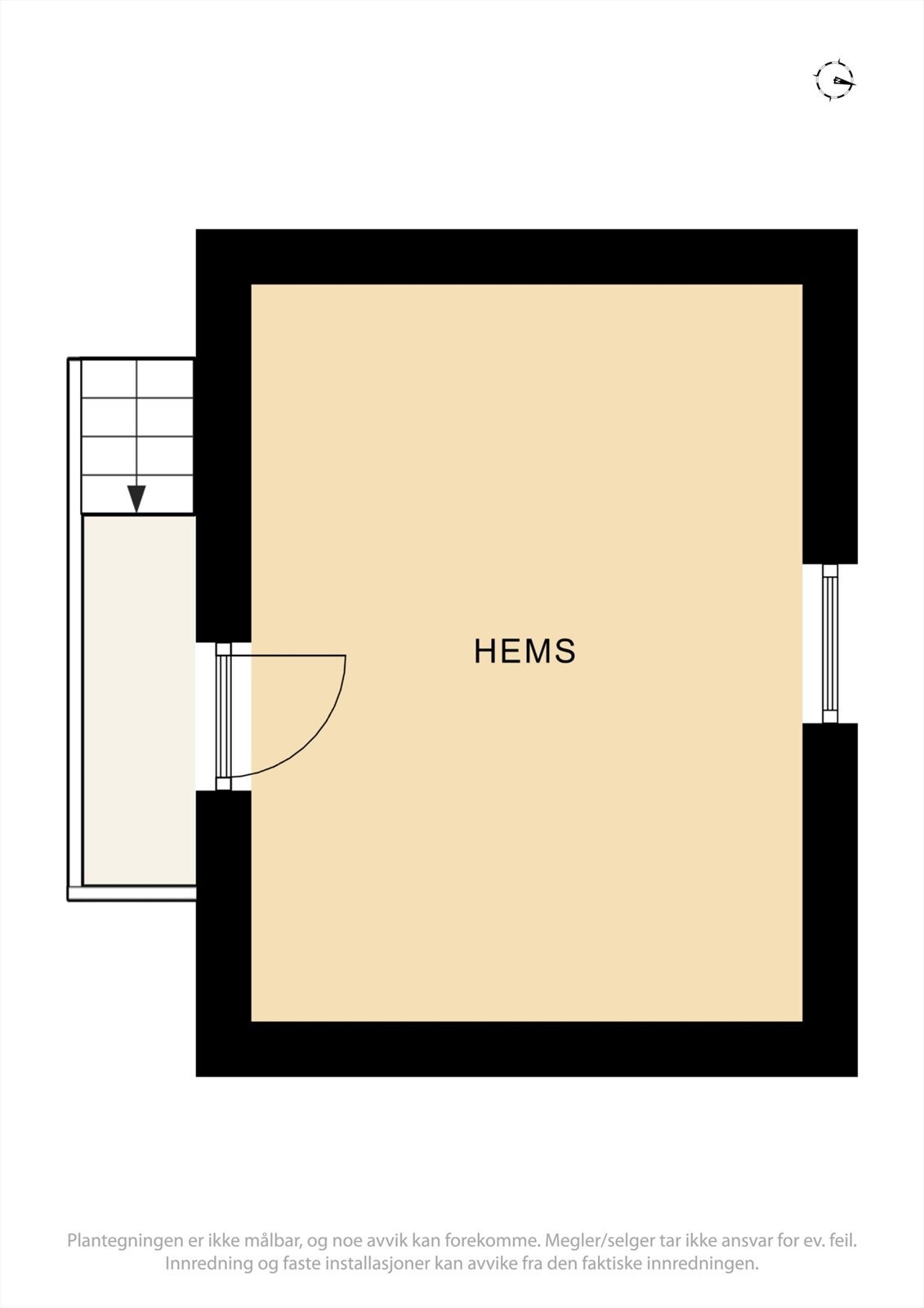 Plantegning hems. Galleribilde