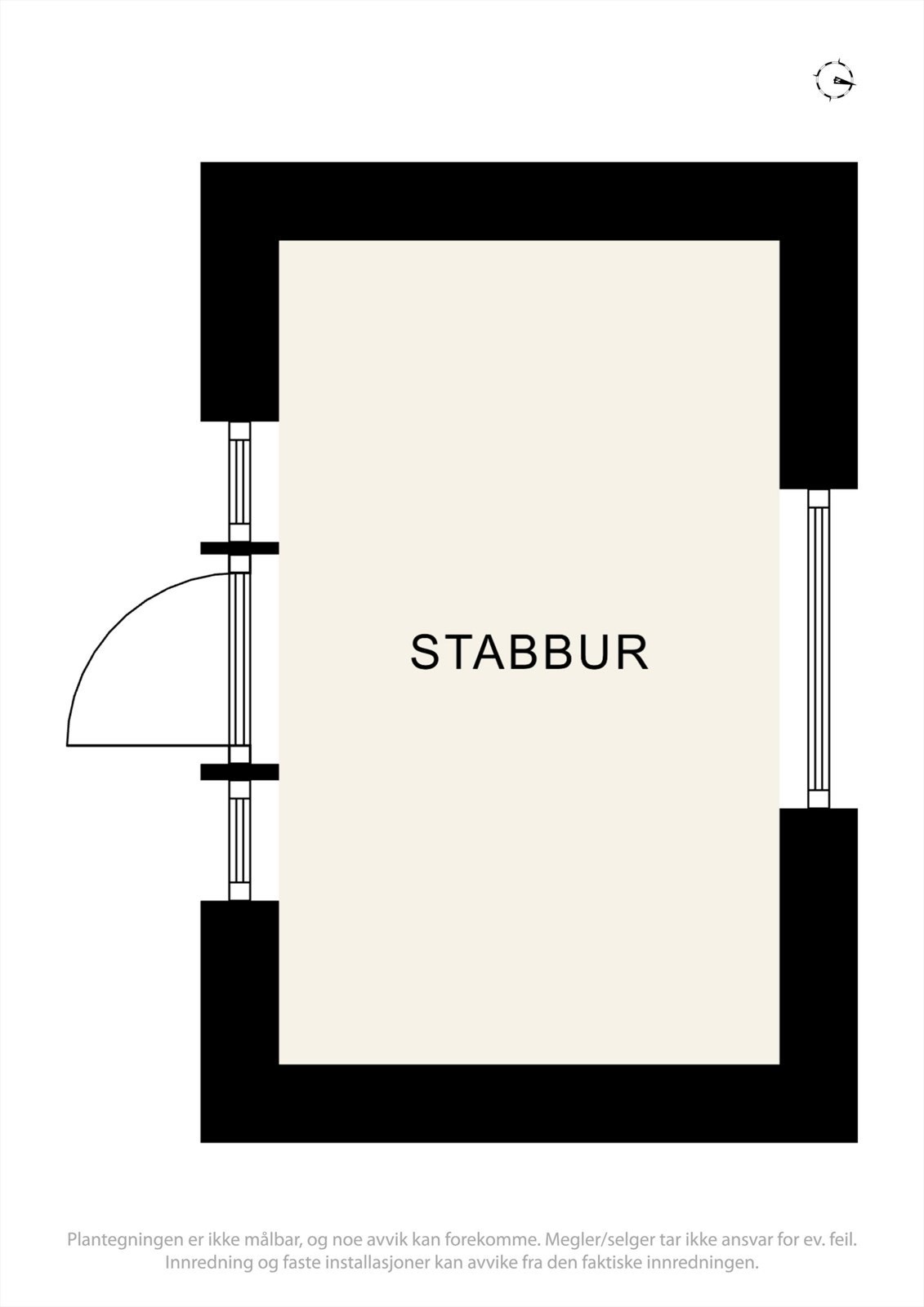 Plantegning stabbur Galleribilde