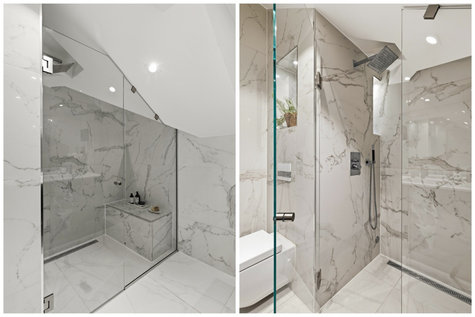 Badet er romslig utformet med en stor og komfortabel dusjsone som gir god bevegelsesfrihet og en følelse av hverdagsluksus. Galleribilde