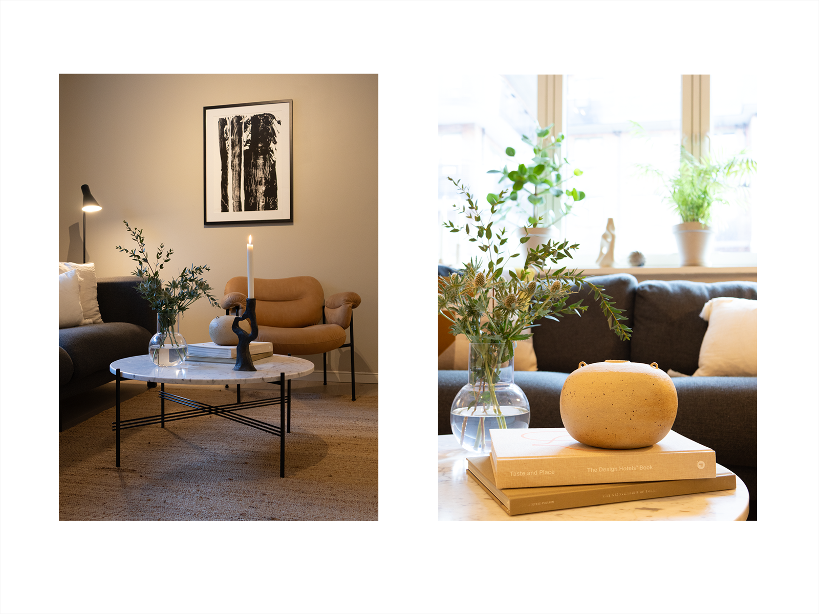 Leiligheten har en romslig stue med nytt gulv fra 2020 og ellers malte overflater. Galleribilde