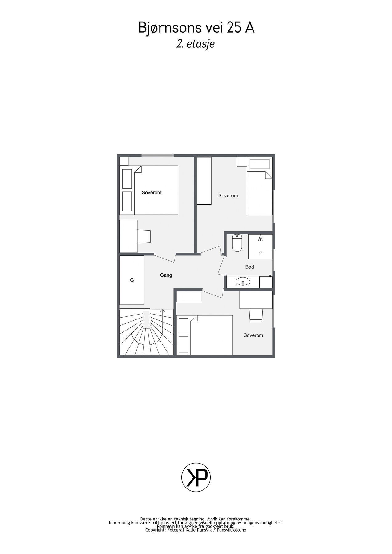 Plantegning - 2etasje Galleribilde