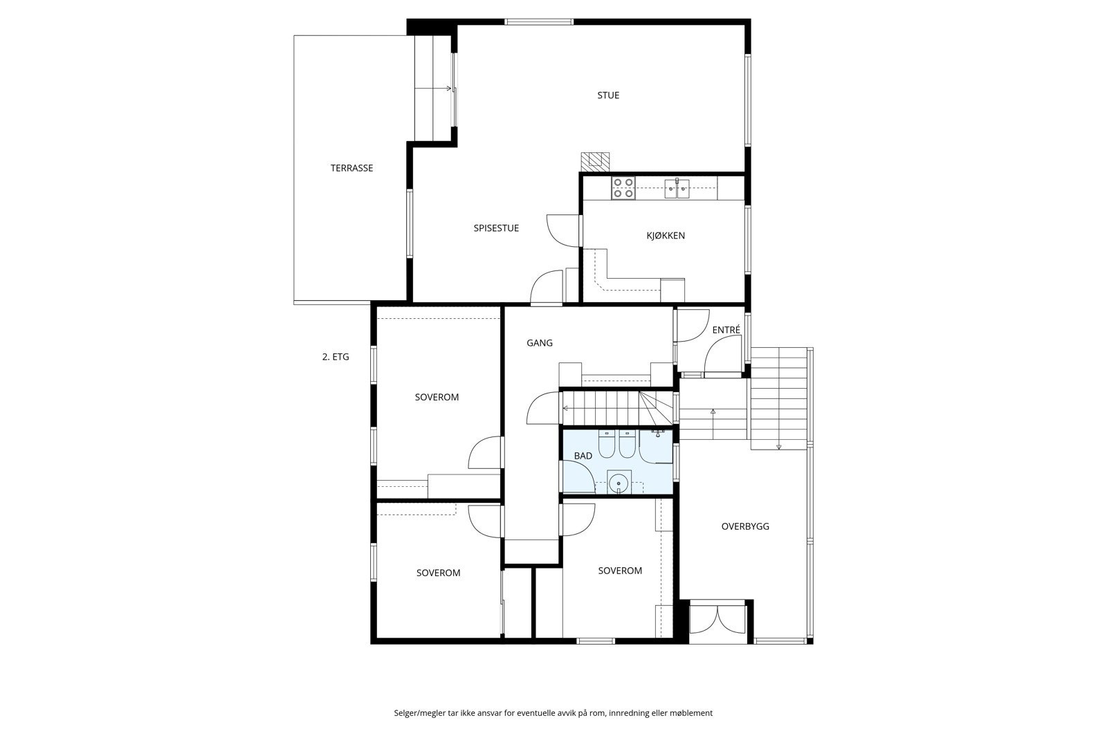 Plantegning 1. etg. Galleribilde