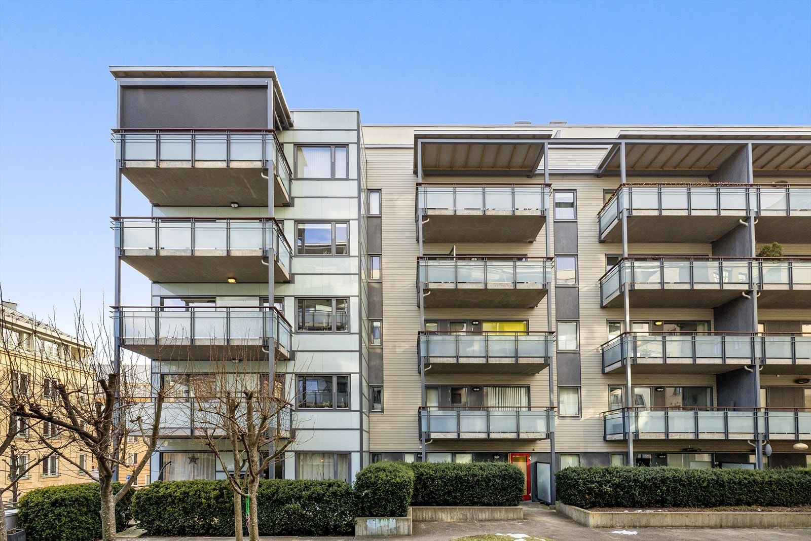 Boligområdet er en liten perle i seg selv og fremstår som en grønn lunge i sentrum. Galleribilde