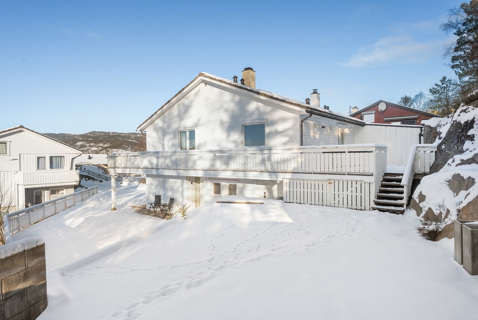 Flere utesoner som er pent opparbeidet. Galleribilde