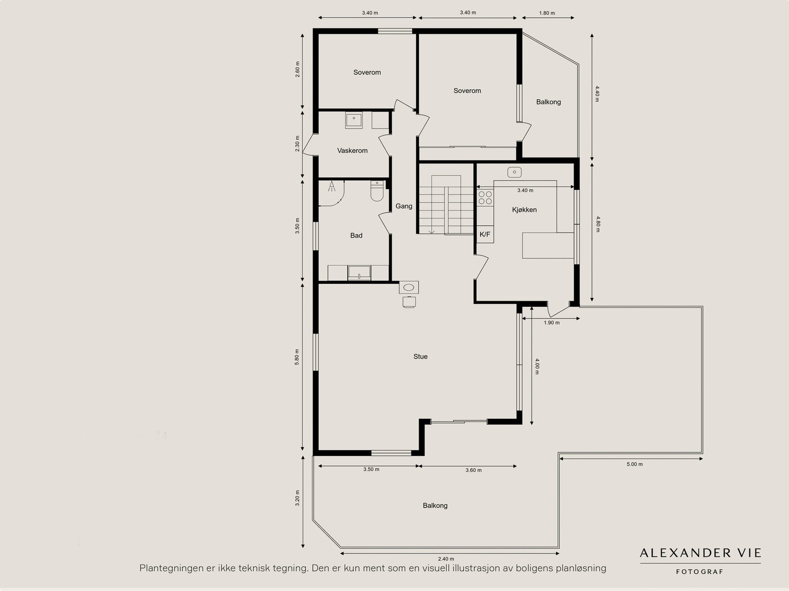 Planskisse 2. etasje. Galleribilde