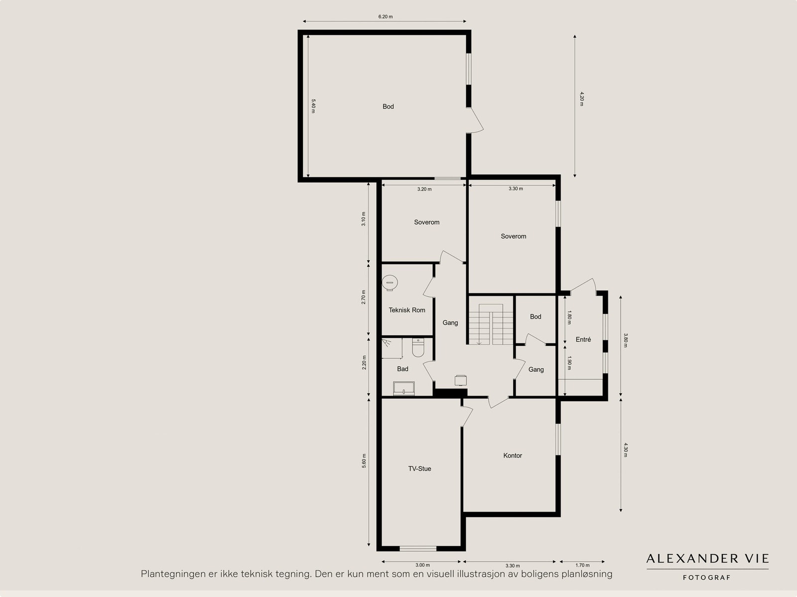 Planskisse 1. etasje. Galleribilde