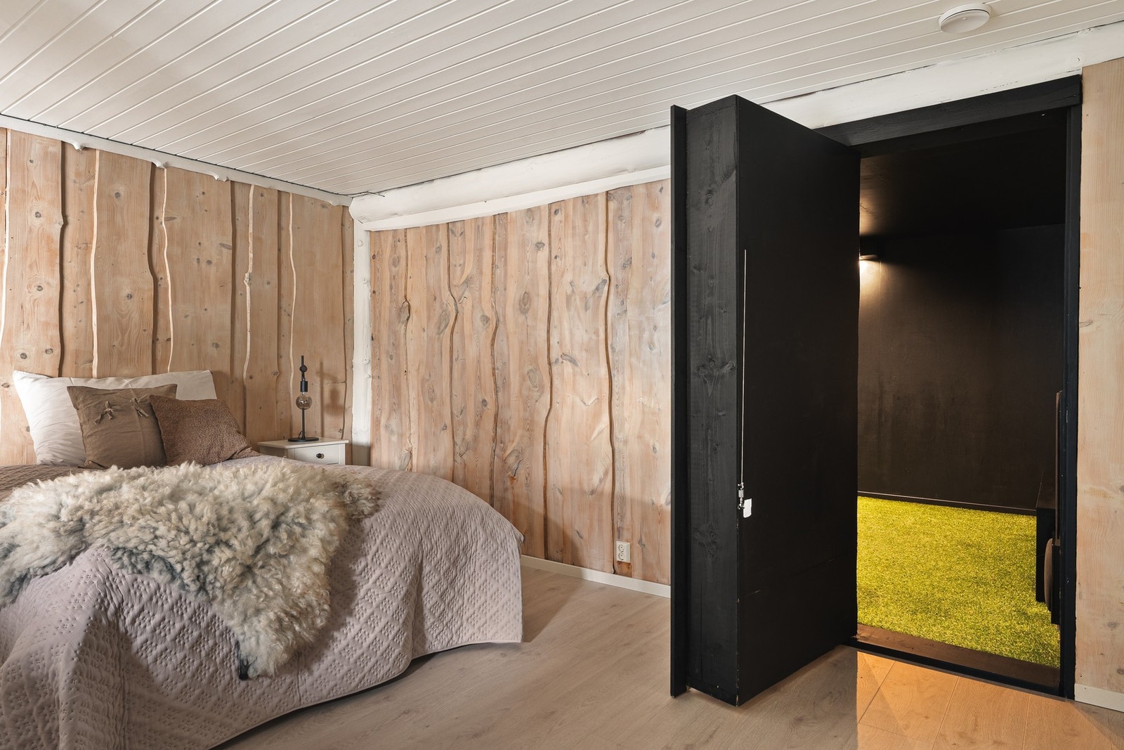 Rommet har en "hemmelig" inngang til et kinorom. Galleribilde