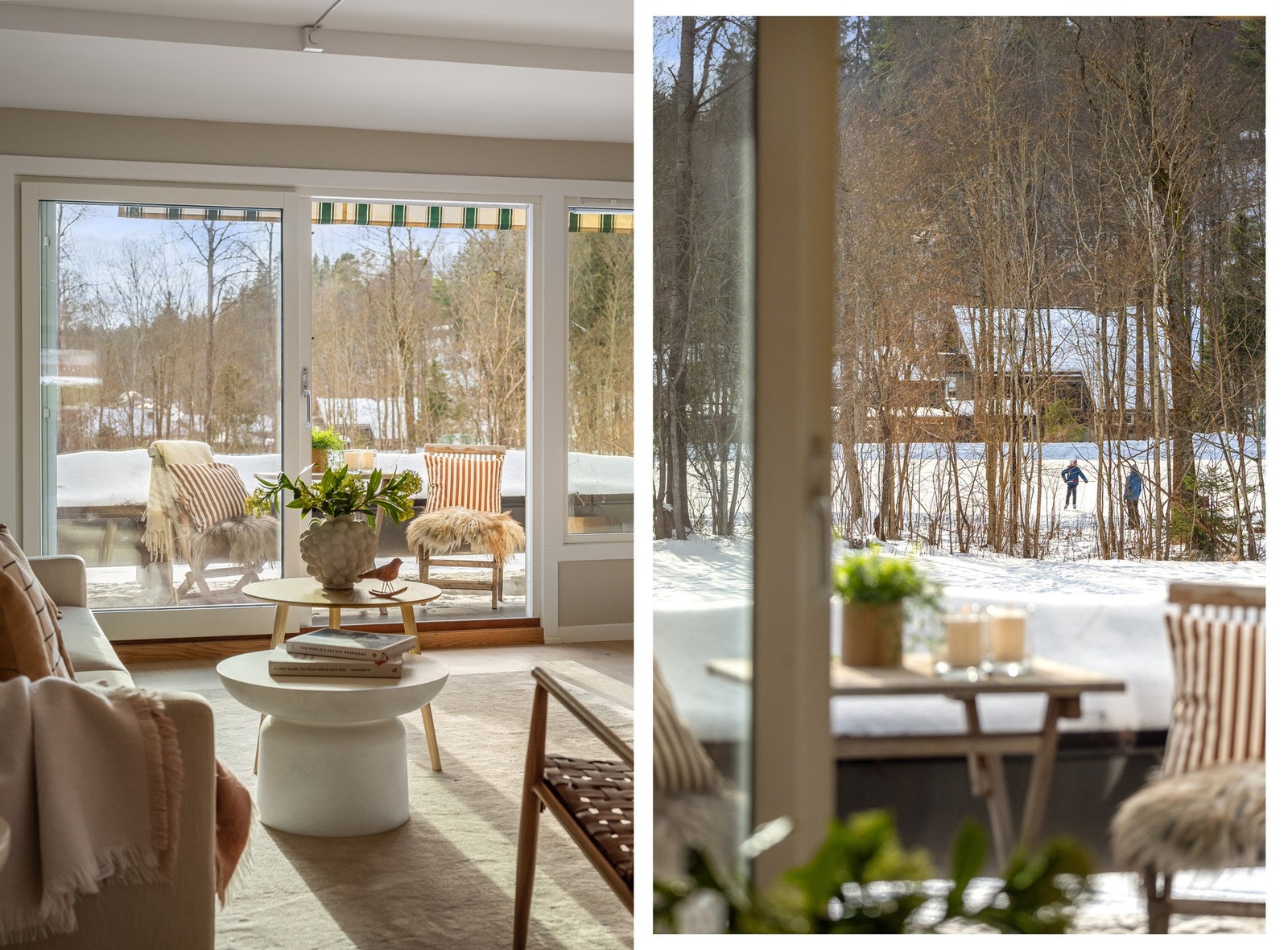 Fra stuen er det utgang til en flott balkong, med store plantekasser Galleribilde