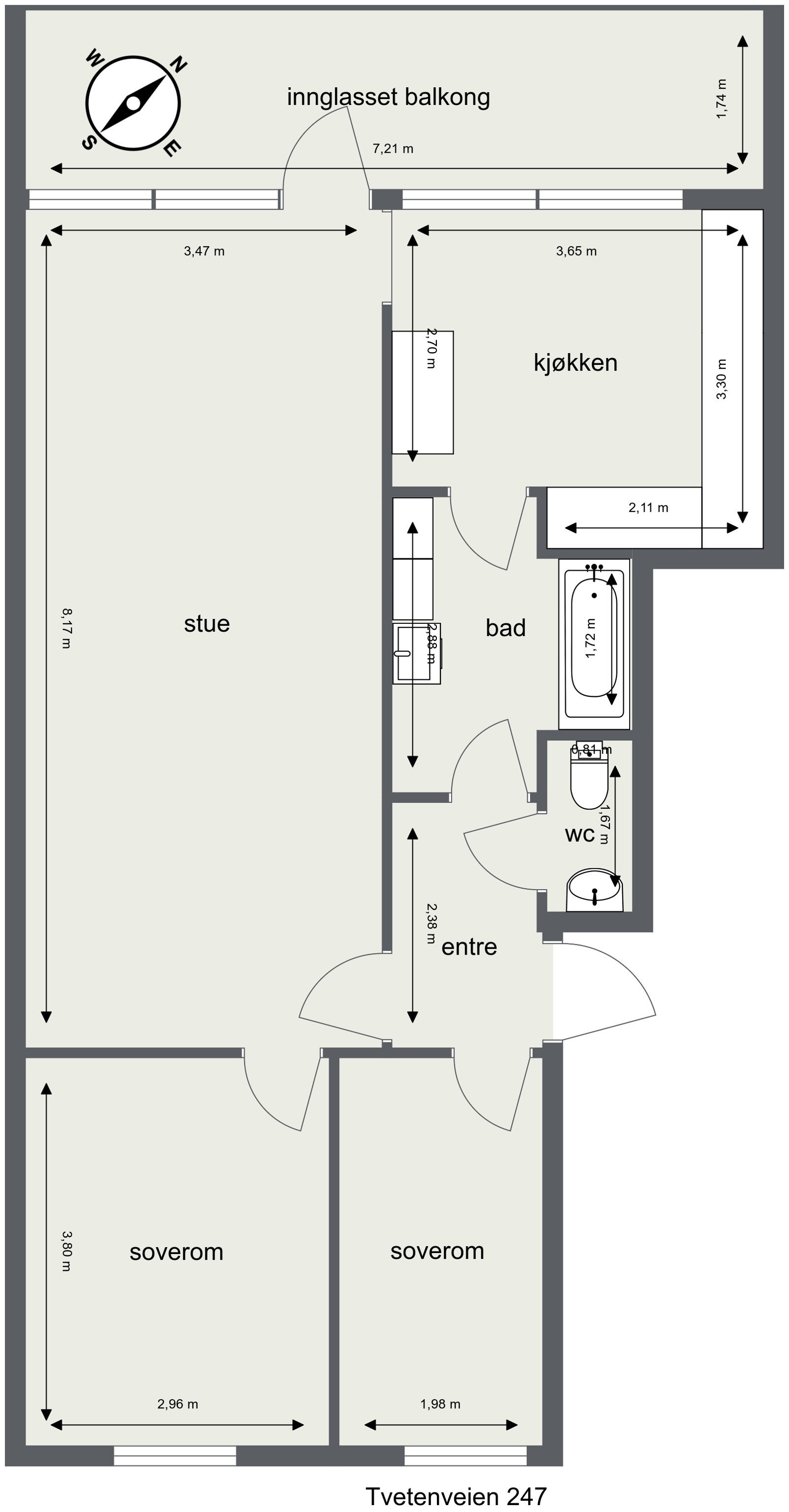 Plantegning Galleribilde