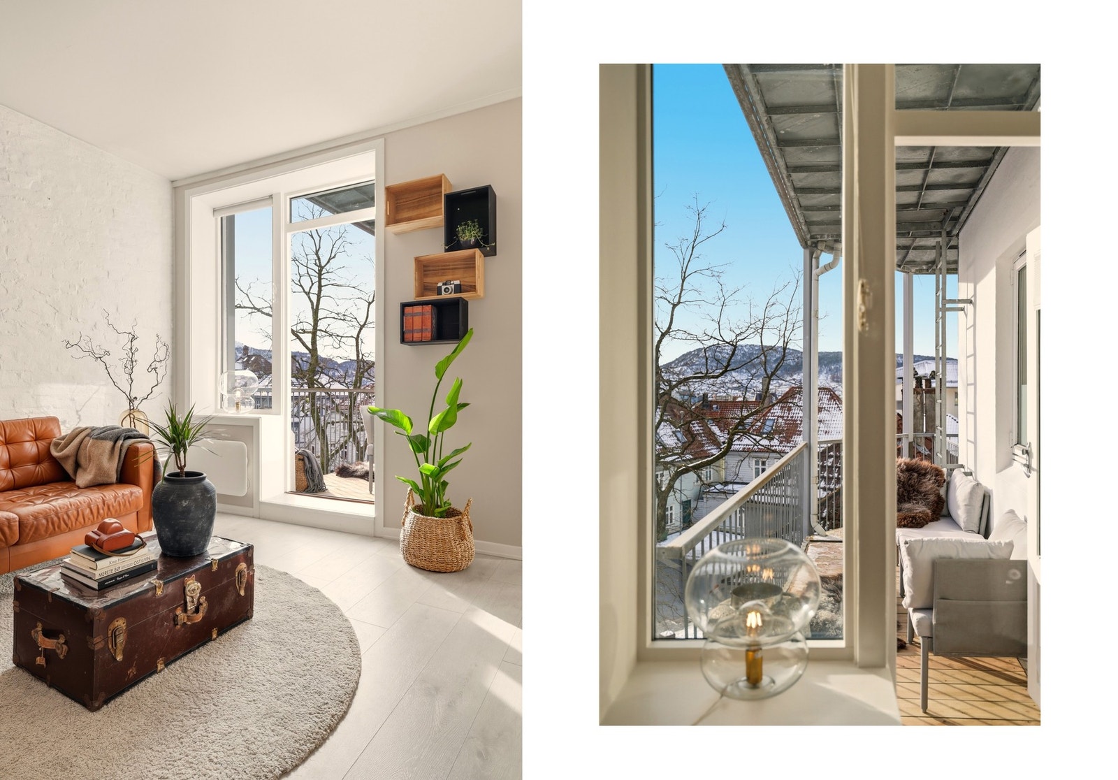 Fra stuen er det direkte adkomst til en herlig uteplass. Galleribilde