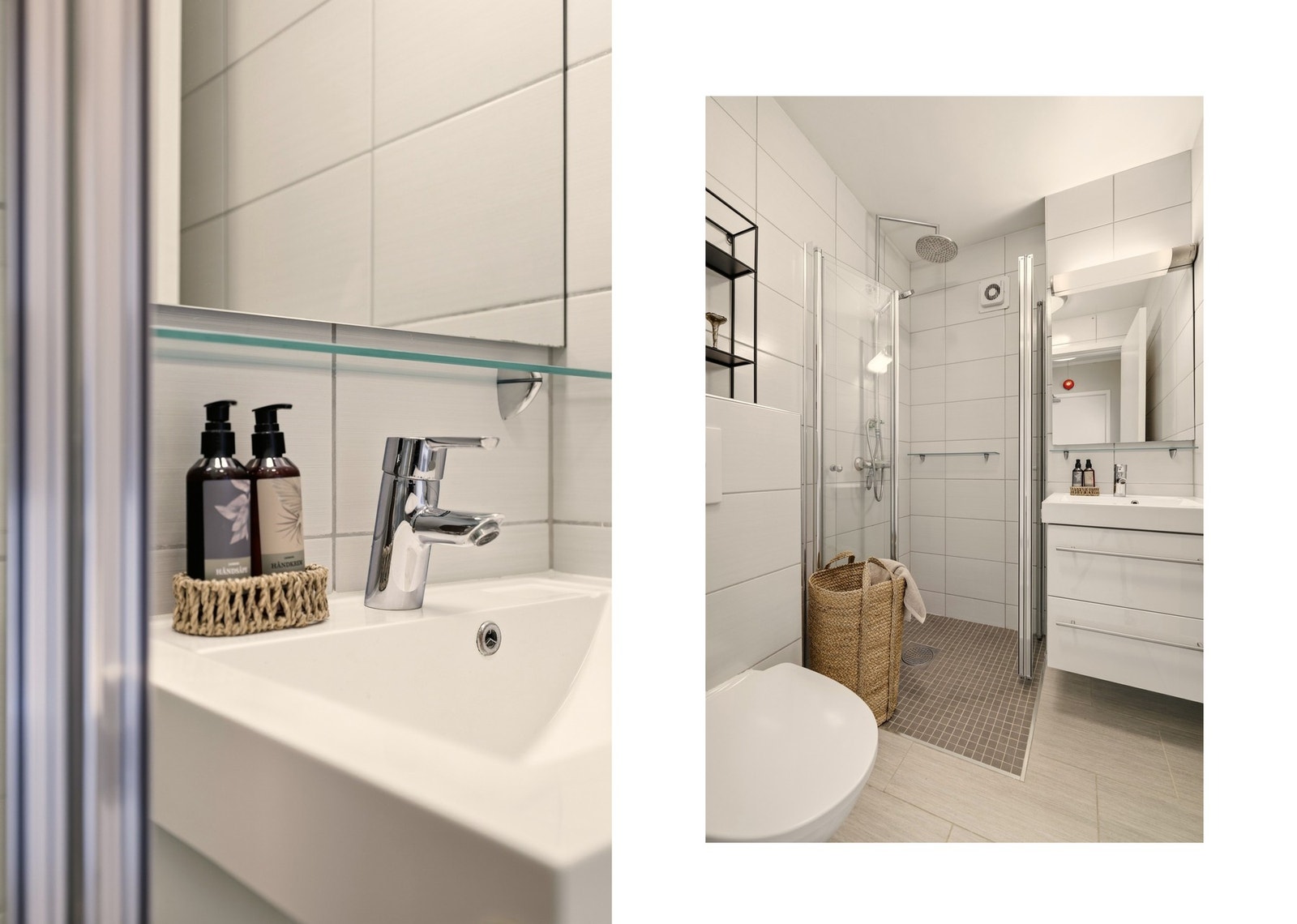 I kjelleren er det et vaskerom (vaskemaskin og tørketrommel følger med vederlagsfritt). Det er også en nettingbod i kjelleren til oppbevaring. Galleribilde