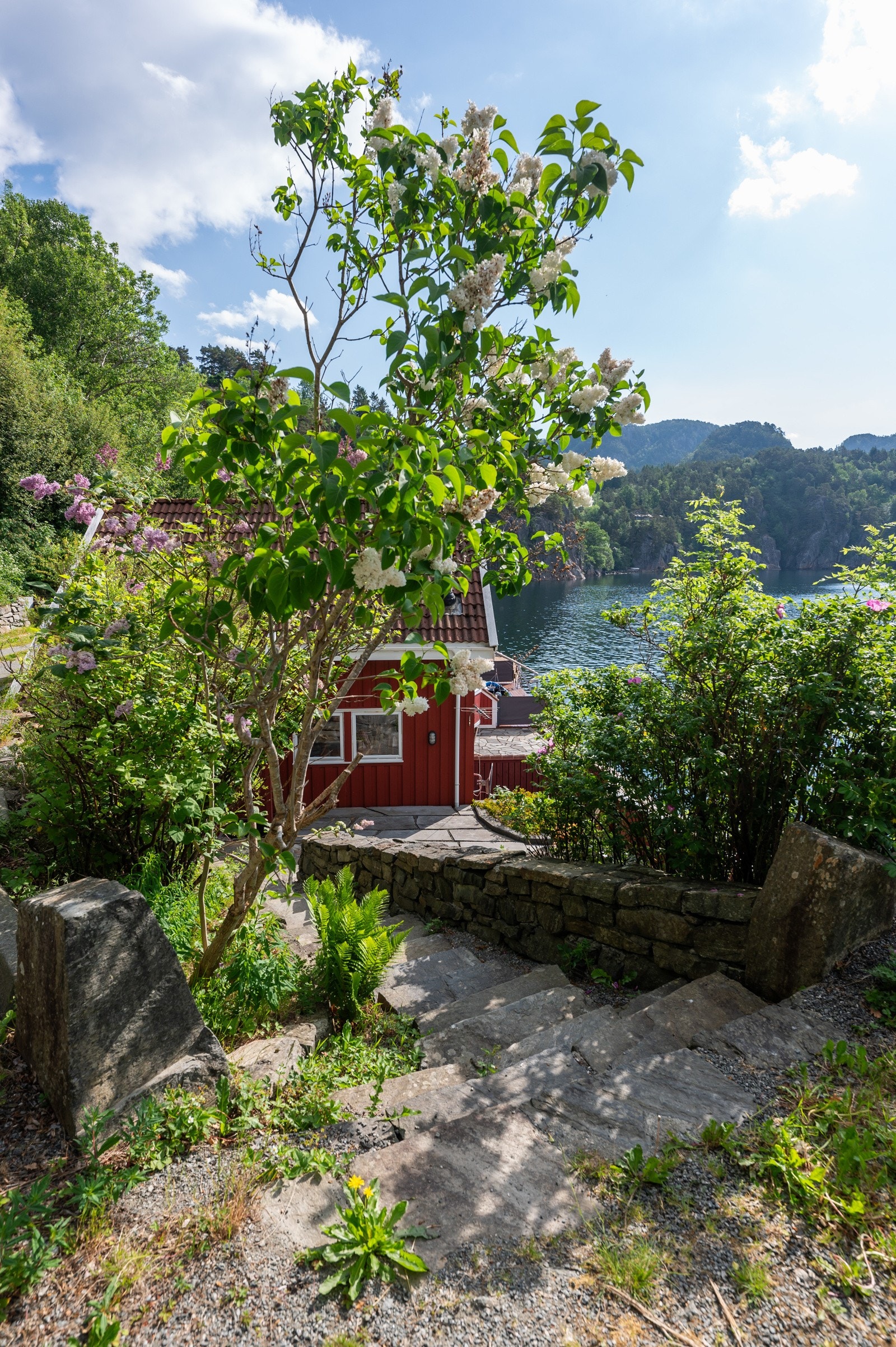 Gangsti fra parkering til hytten Galleribilde