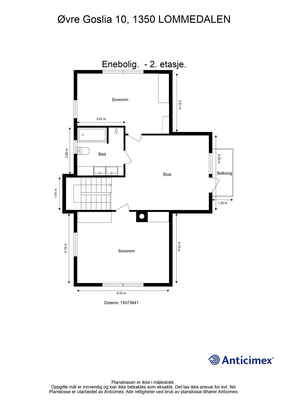 Plantegning 2. etasje Galleribilde