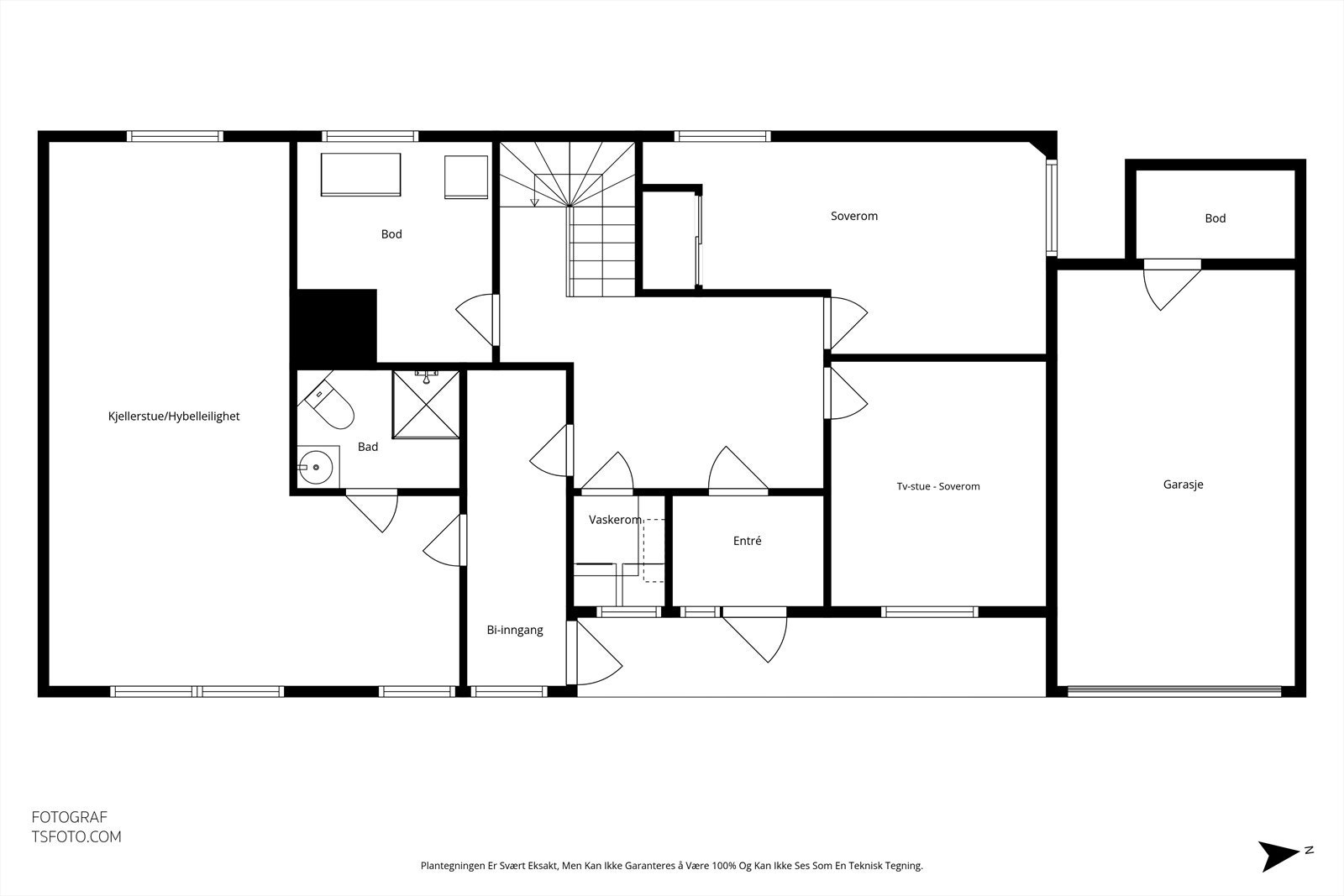 Plantegning - 1 etasje ver2 Galleribilde