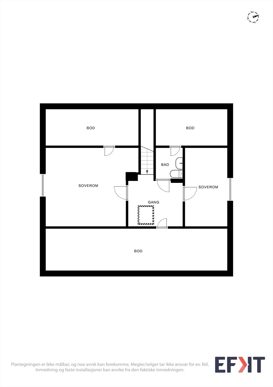 Plantegning 2. etasje Galleribilde