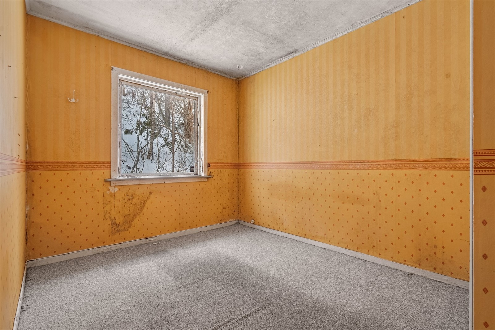 Rom innredet som soverom i underetasje Galleribilde