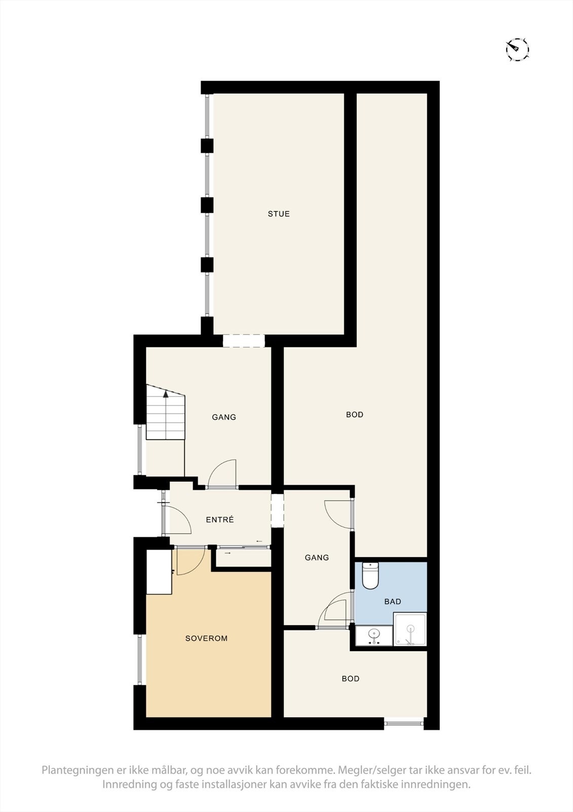 Plantegning underetasje Galleribilde