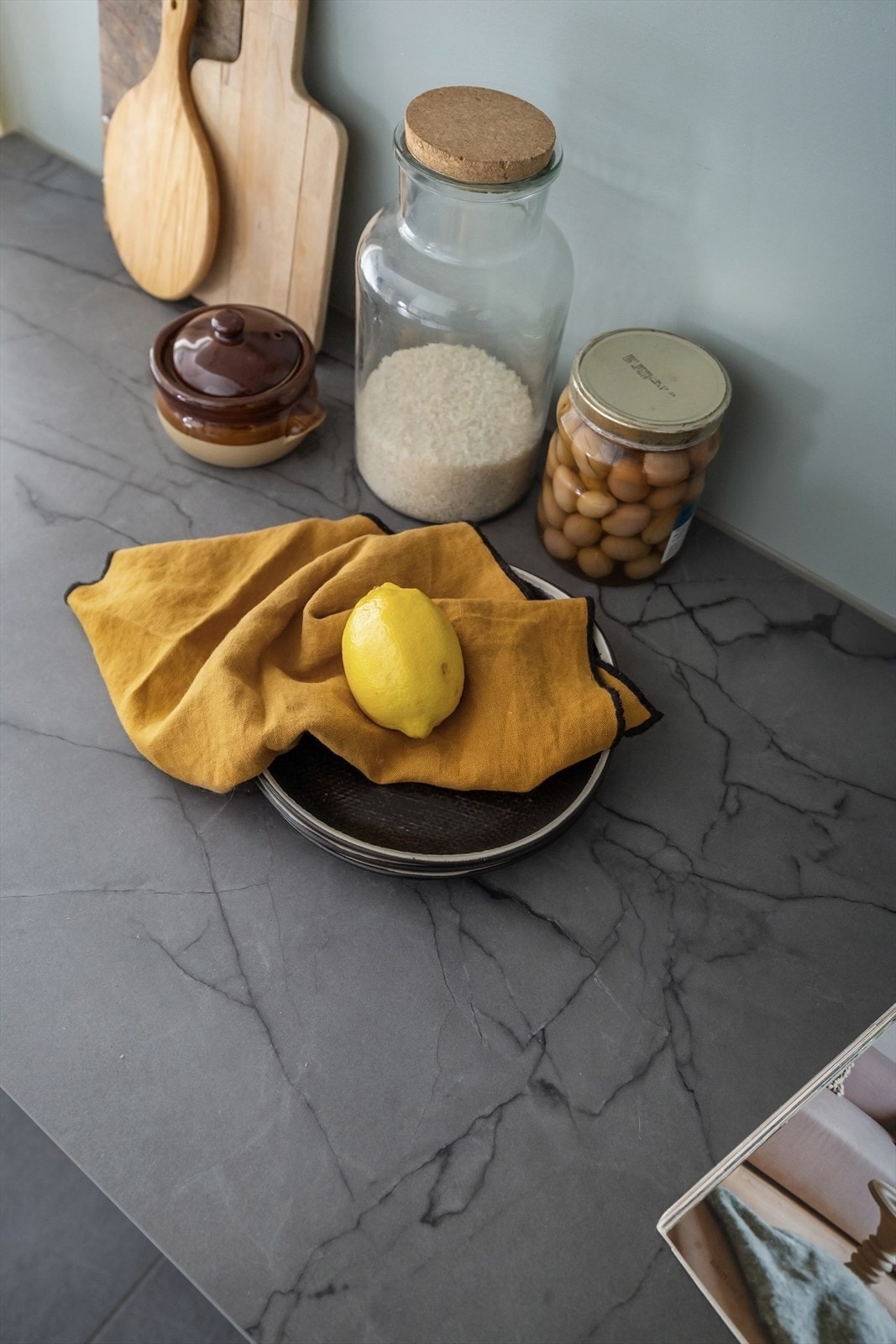 Benkeplate i laminat Galleribilde