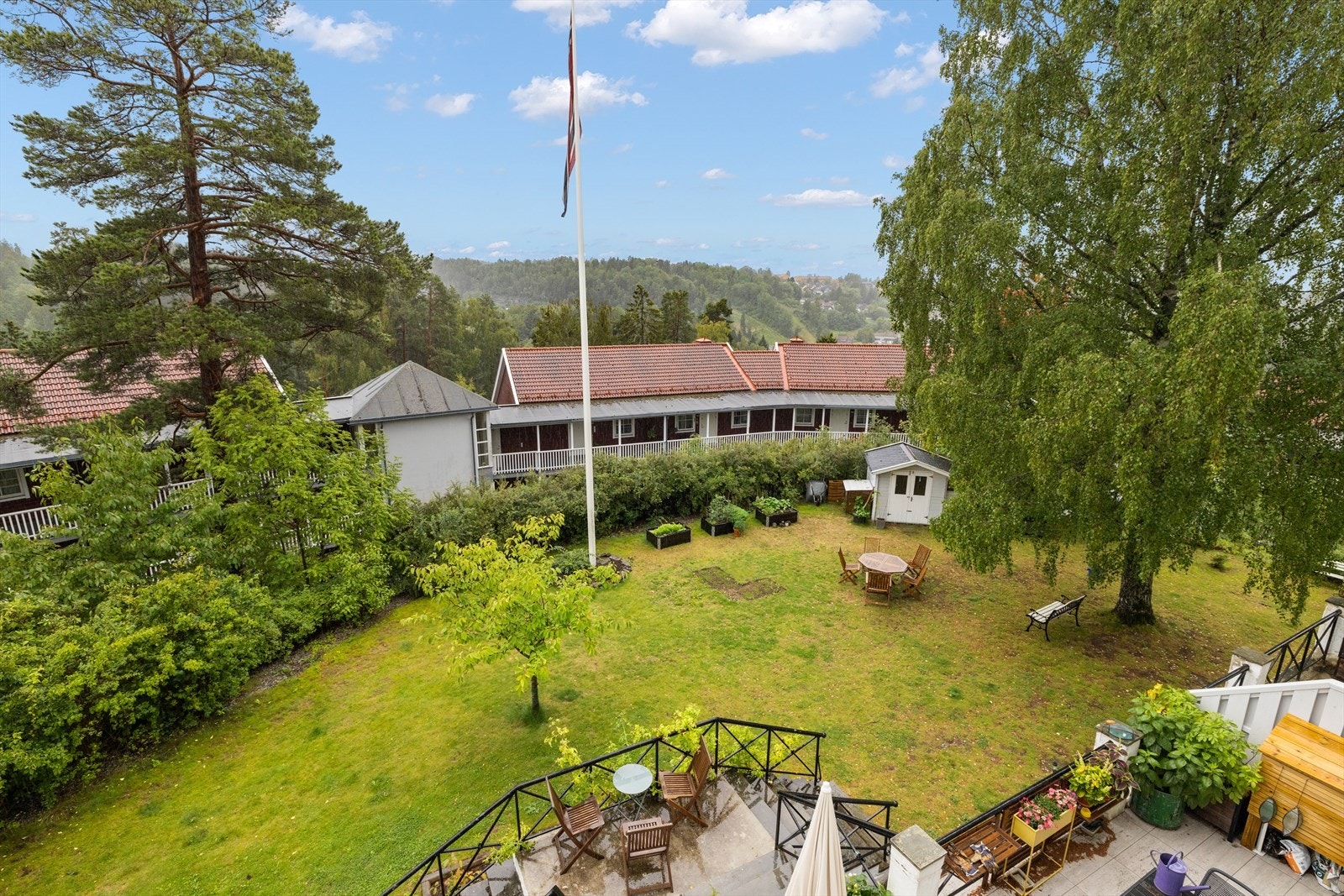 Flott felles uteområde. Galleribilde