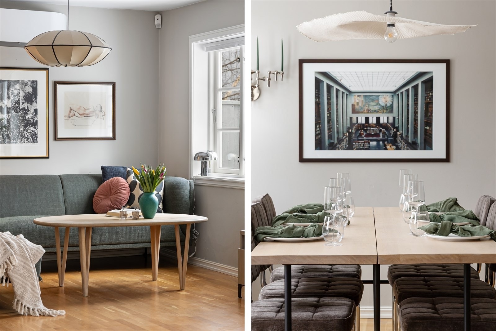 Detaljbilde stue. Galleribilde