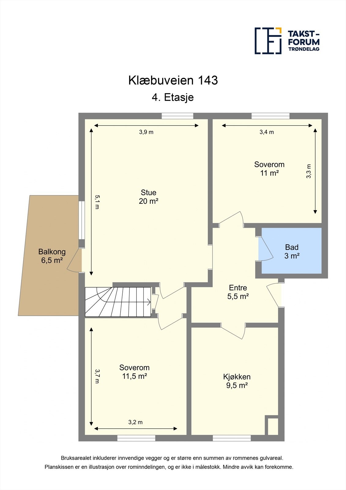 Planskisse - 4.etasje Galleribilde