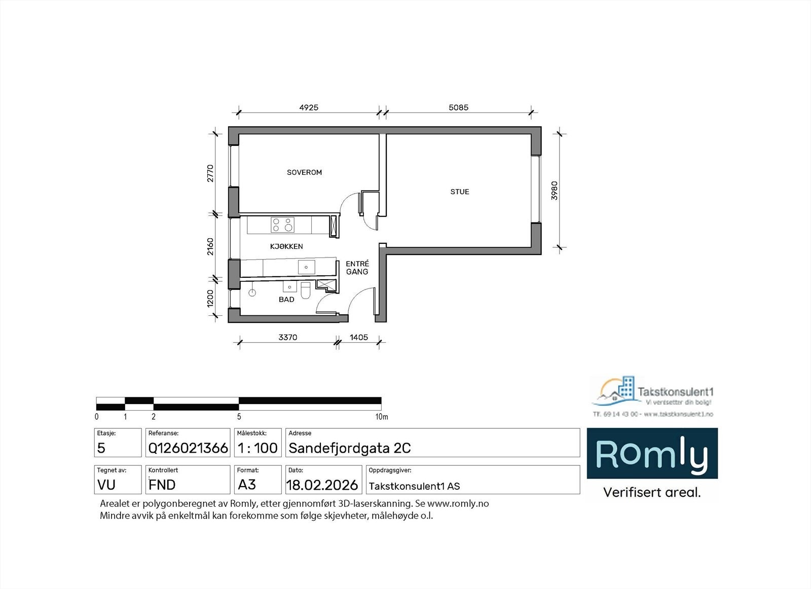 Plantegning til orientering. Galleribilde