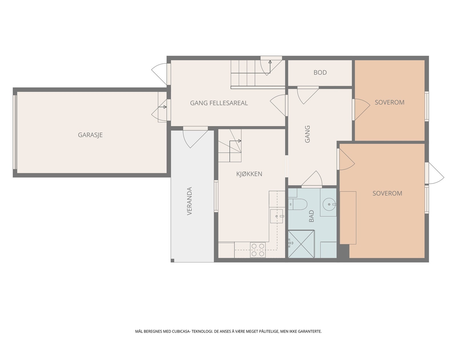 Planskisse 1 etg Galleribilde