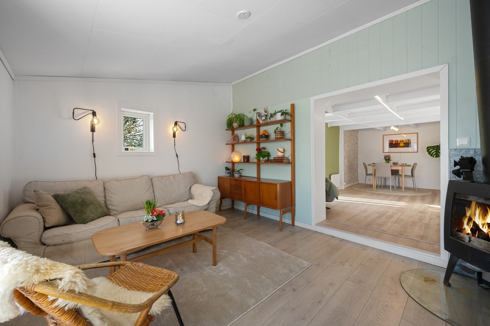 Peisovnen står for rommets oppvarming. Galleribilde