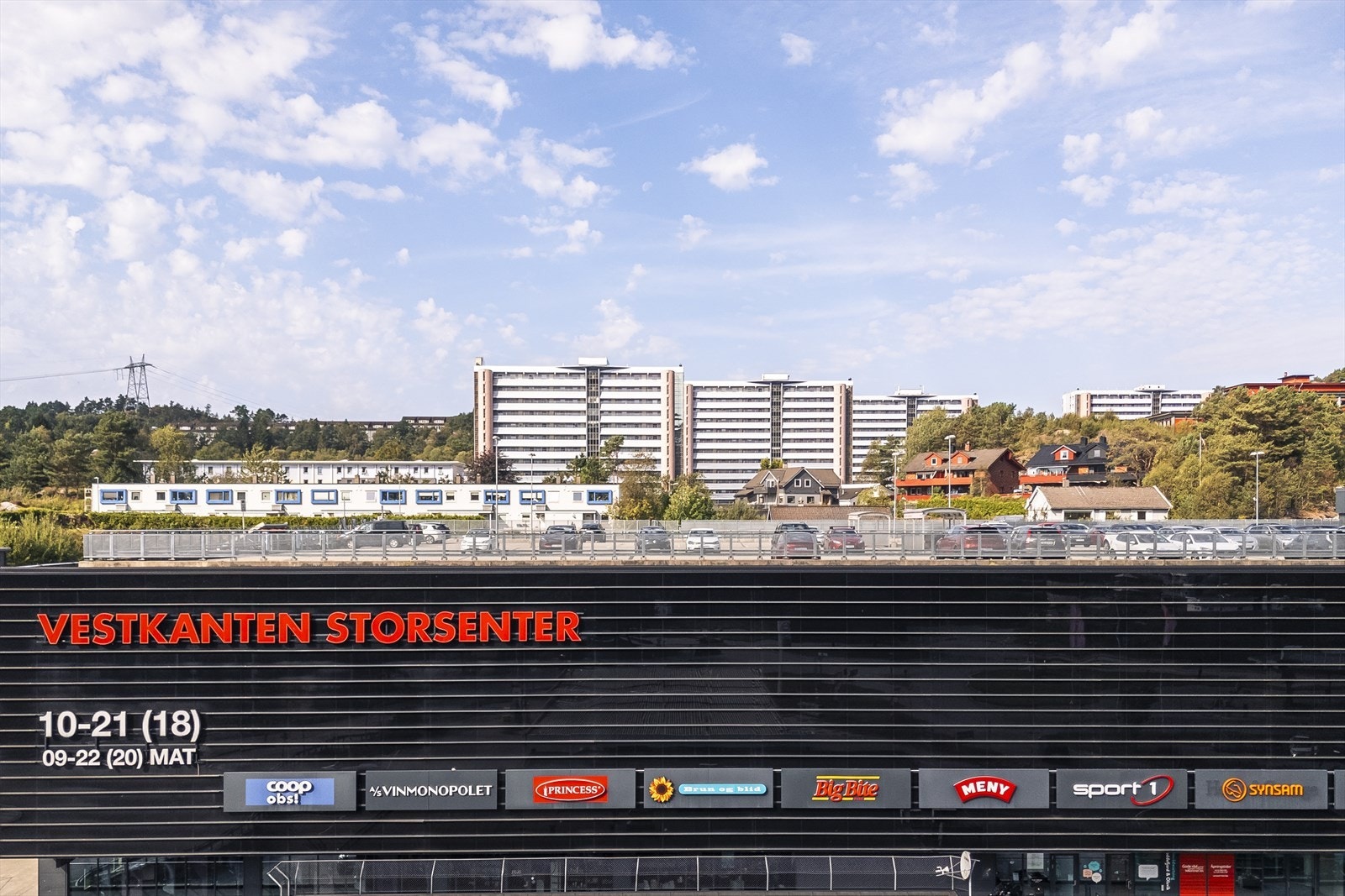 Vestkanten storsenter ligger like i nærheten Galleribilde