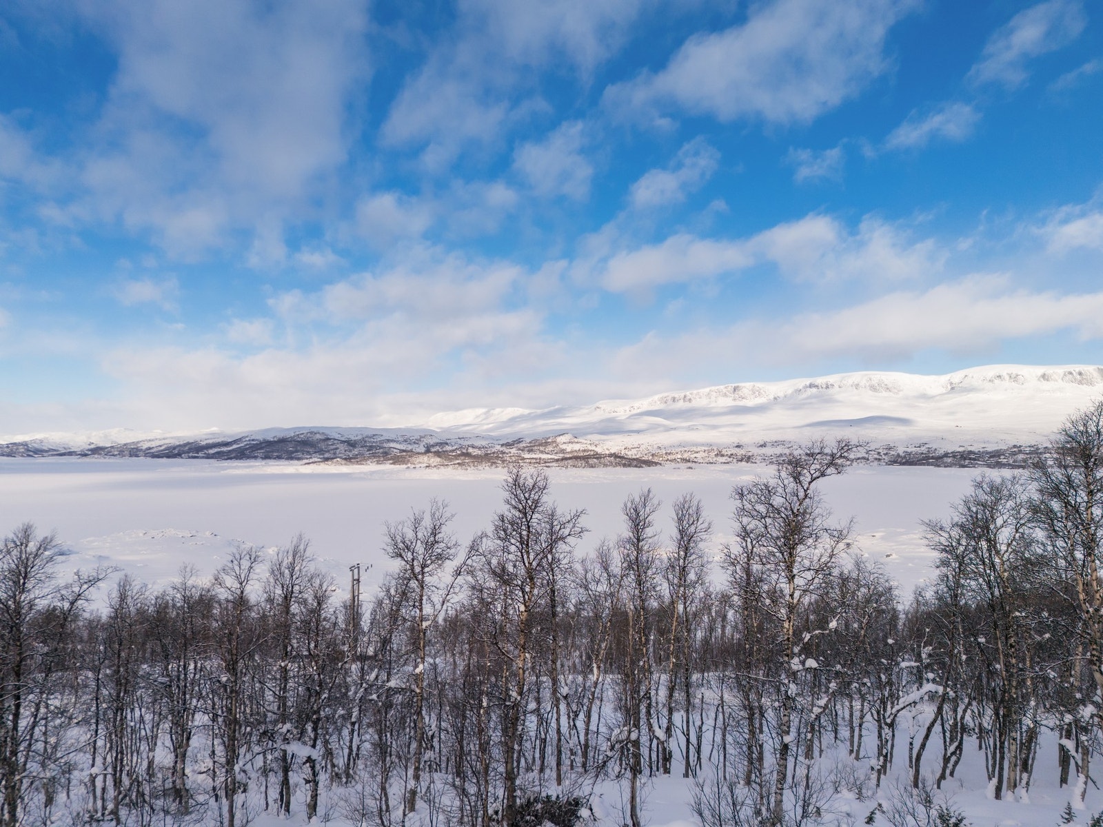 Nyt utsikten av det vakre høyfjellandskapet Galleribilde