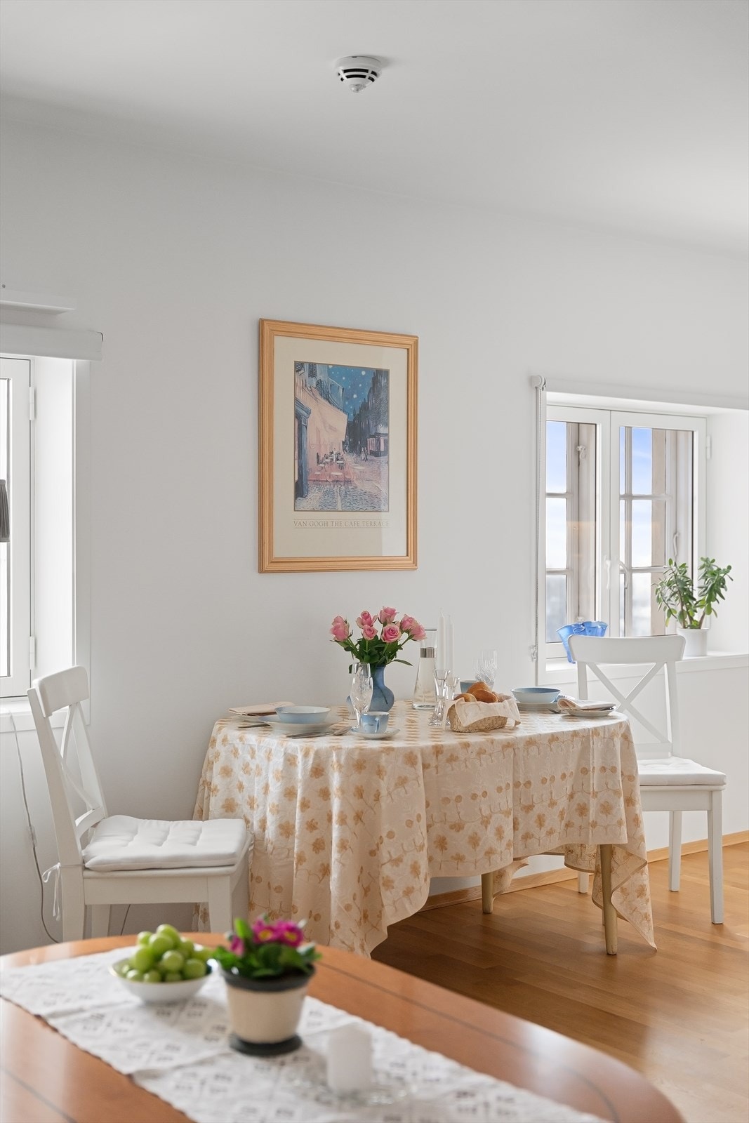 Leiligheten er oppvarmet med vannbåren gulvvarme som gir et godt inneklima Galleribilde