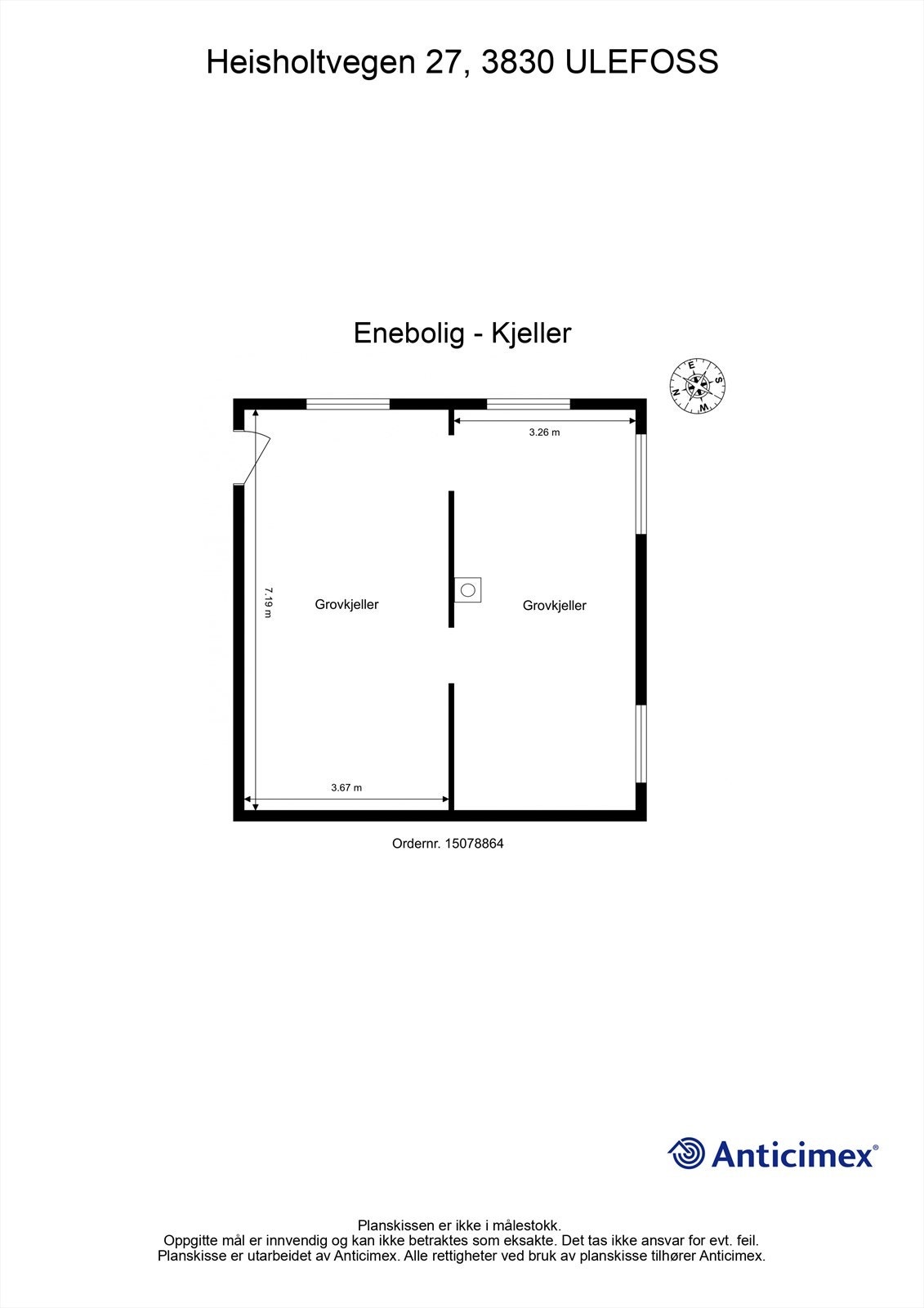 Plantegning kjeller Galleribilde