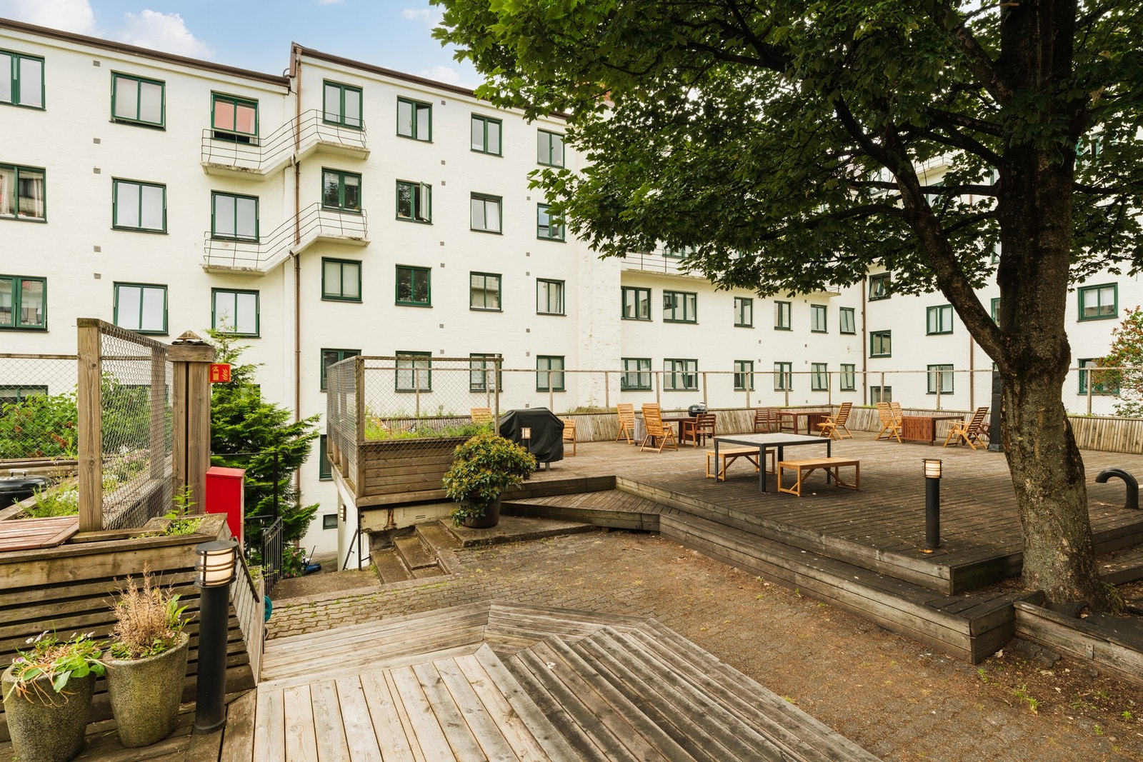 Fellesarealet er god opparbeidet med god soneinndeling og tilpasset alle aldre. Galleribilde