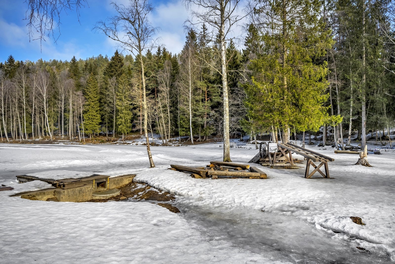 Marka starter rett bak boligfeltet. Galleribilde