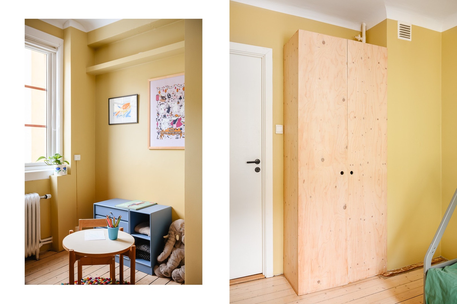 God takhøyde og smarte oppbevaringsløsninger preger også dette rommet. Galleribilde