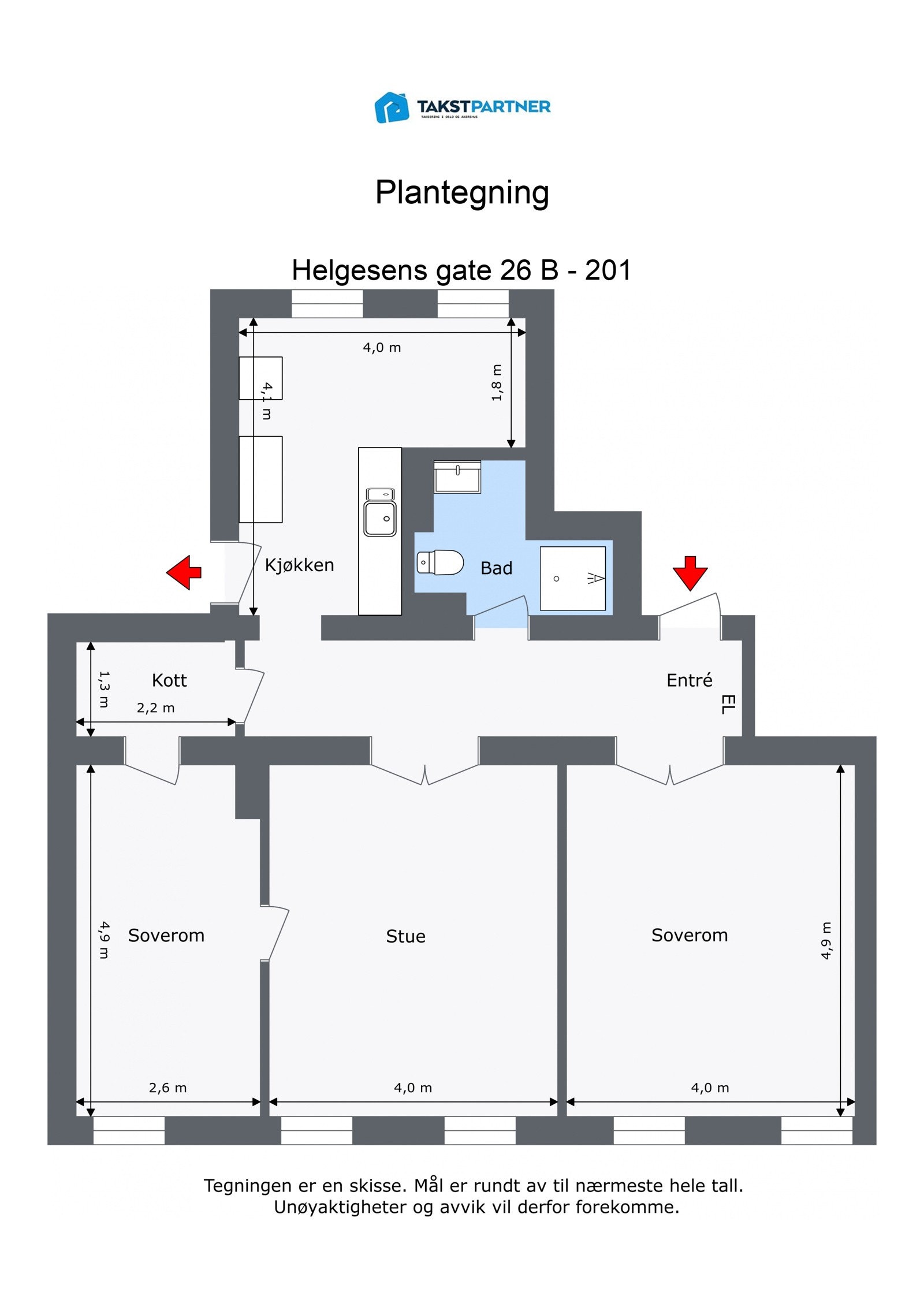 Plantegning 2. etasje. Galleribilde