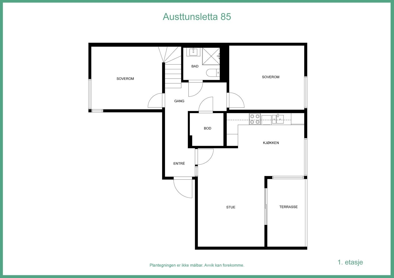 4.etg - Plantegning Galleribilde