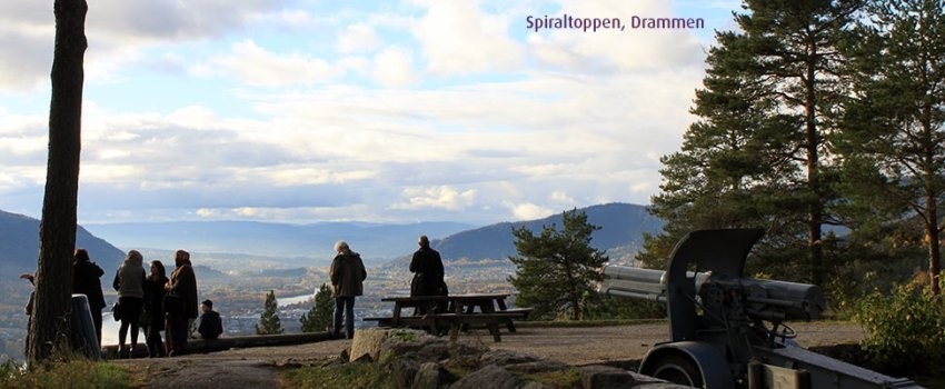 Utsikt fra Spiraltoppen, kilde Visit Drammen Galleribilde