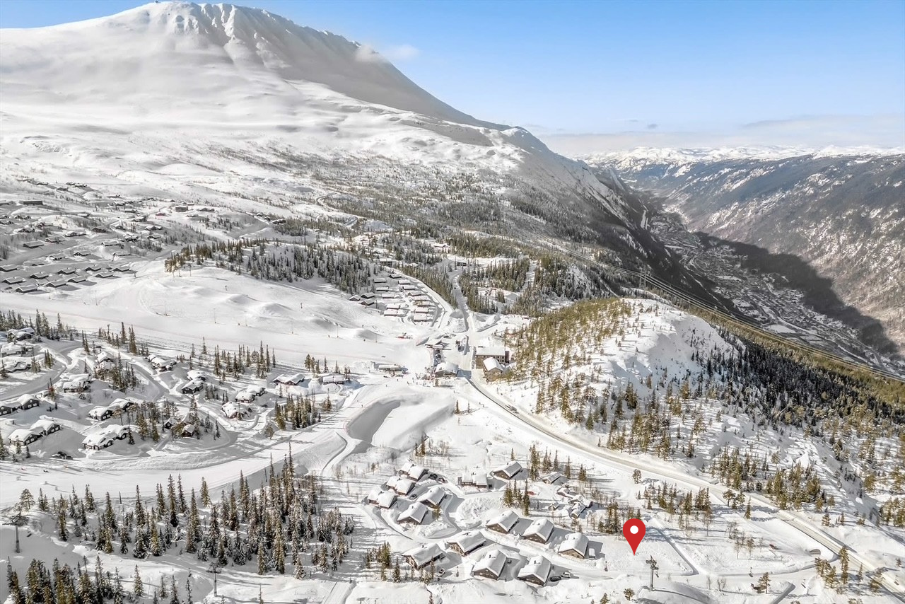 Tomtene markert med rød pin Galleribilde