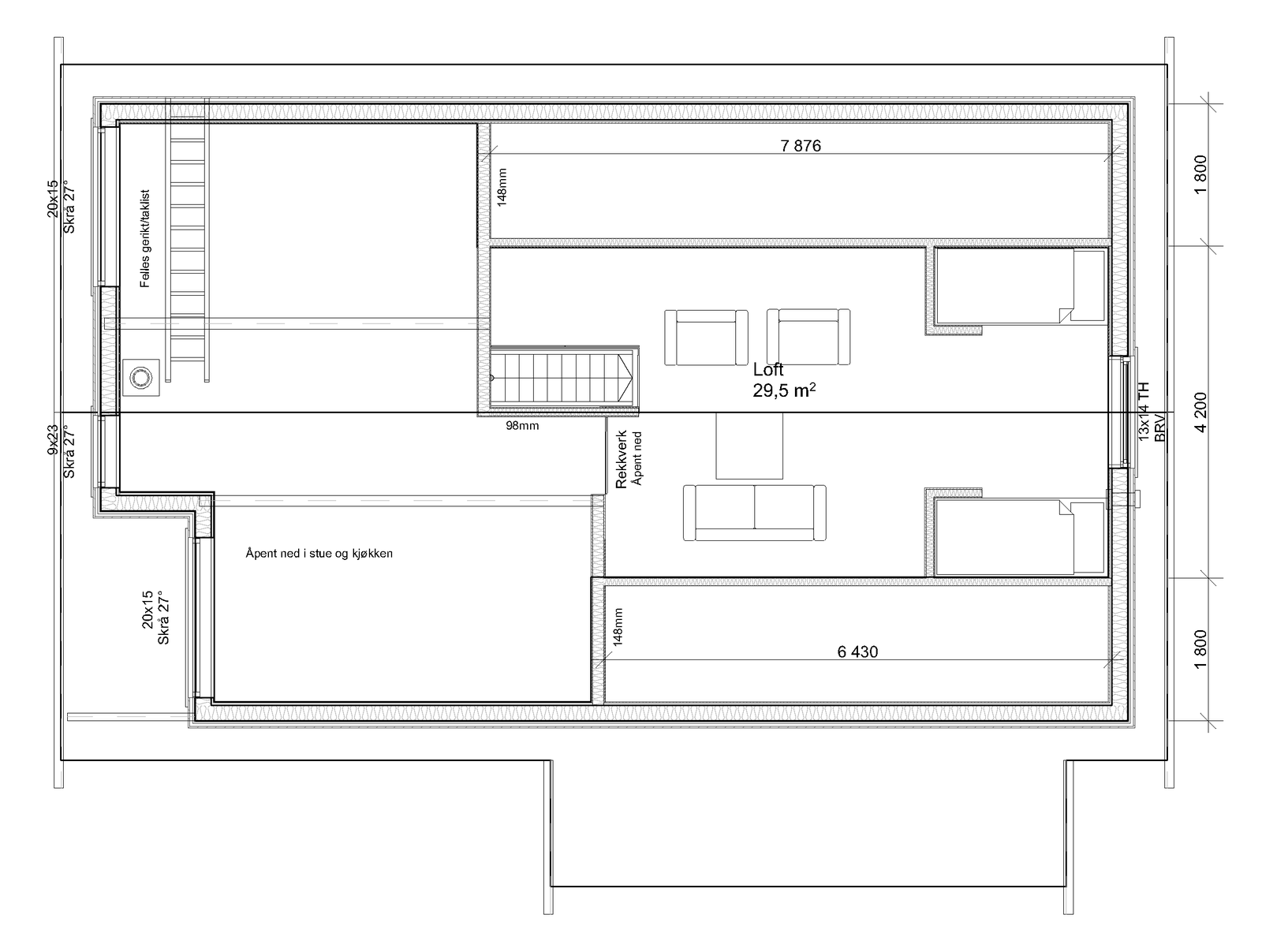 Plantegning plan 2 Galleribilde