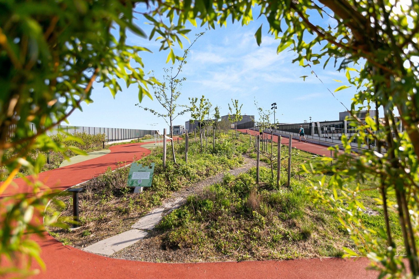 Her fra toppen av taket til Økern Portal.Flere grønne lunger og treningsmuligheter i kort avstand! Galleribilde