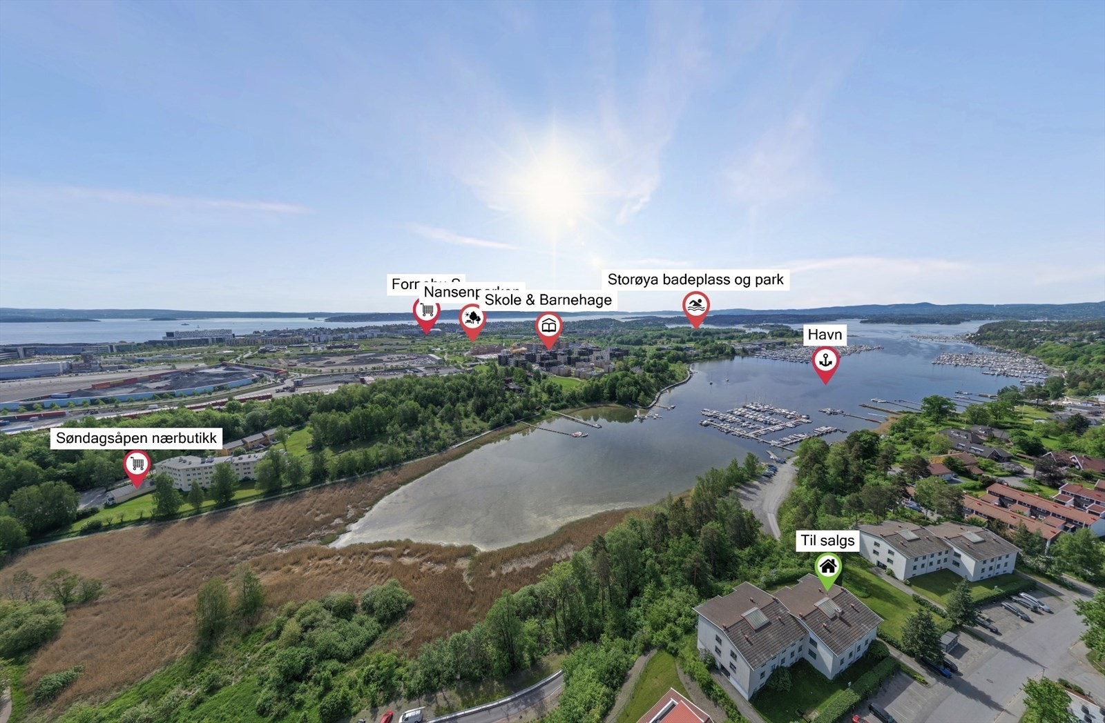 Tilbaketrukket området rett ved kysten, men likevel med alt i nærheten! Se også lenke under visningspåmelding for 360 Drone! Galleribilde