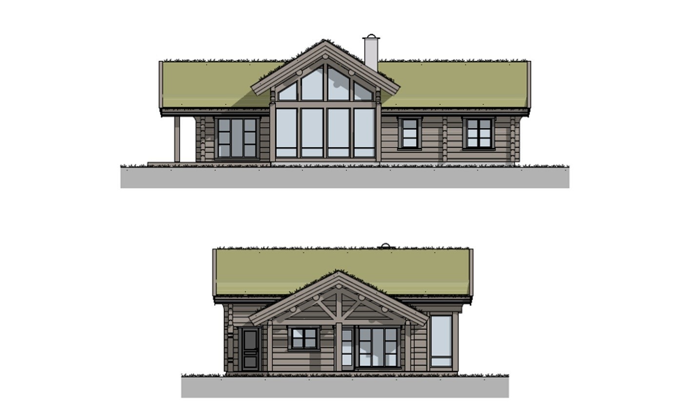 Fasade mot vest og nord Galleribilde