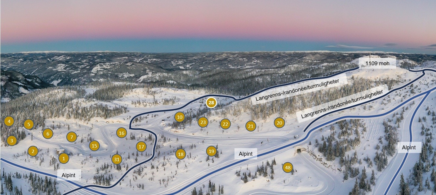 Tomt 28 merket på kartet Galleribilde