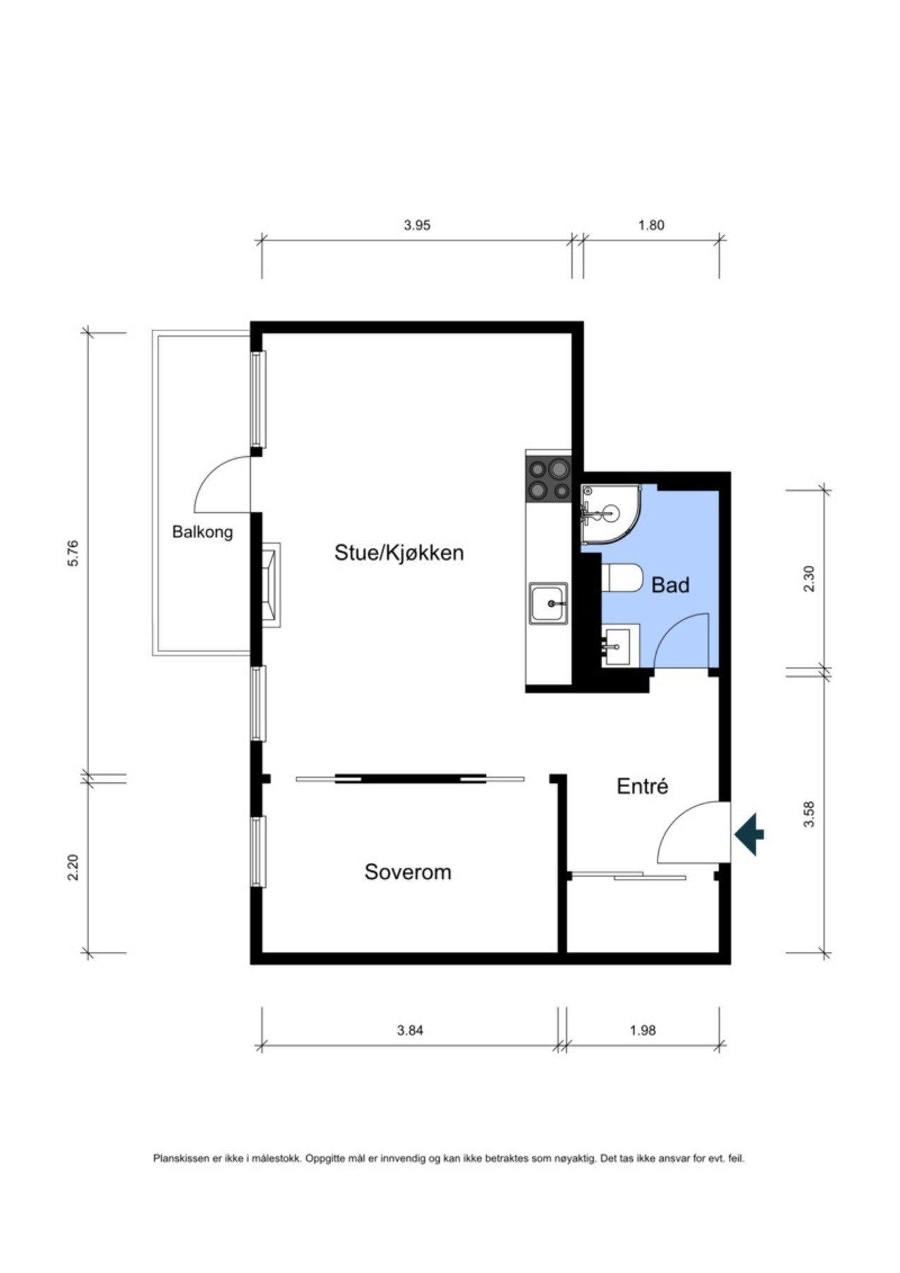 Planskisse Granheimtunet 11 - 2. etasje Galleribilde